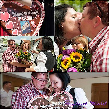 Lesbische Hochzeit
